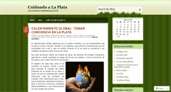 Desktop Screenshot of cuidandoalaplata.wordpress.com