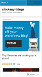Mobile Screenshot of chickenythings.wordpress.com