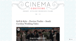 Desktop Screenshot of cinemacouture.wordpress.com