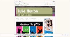 Desktop Screenshot of juliehutton.wordpress.com