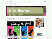 Tablet Screenshot of juliehutton.wordpress.com