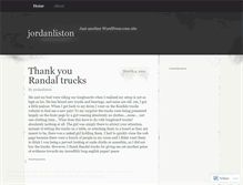 Tablet Screenshot of jordanliston.wordpress.com