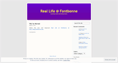 Desktop Screenshot of fontbonneblogs.wordpress.com