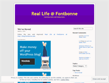 Tablet Screenshot of fontbonneblogs.wordpress.com