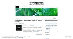 Desktop Screenshot of evolvingcareers.wordpress.com
