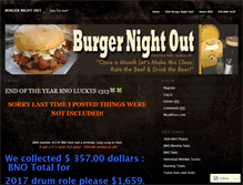 Tablet Screenshot of burgernightout.wordpress.com