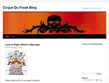 Tablet Screenshot of cirquedufreakbook.wordpress.com