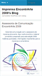 Mobile Screenshot of imprensaencontrarte2009.wordpress.com
