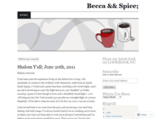 Tablet Screenshot of beccaandspice.wordpress.com