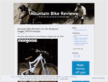 Tablet Screenshot of mountainbikereviews.wordpress.com