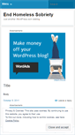 Mobile Screenshot of endhomelesssobriety.wordpress.com