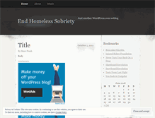 Tablet Screenshot of endhomelesssobriety.wordpress.com