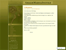 Tablet Screenshot of amalieingvildmaroa.wordpress.com