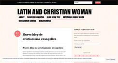 Desktop Screenshot of mujercristianaylatina.wordpress.com