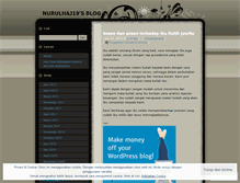 Tablet Screenshot of nurulhaj19.wordpress.com