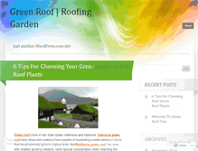 Tablet Screenshot of greenroofplan.wordpress.com