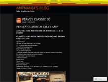 Tablet Screenshot of ampmania.wordpress.com