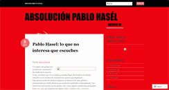 Desktop Screenshot of absolucionpablohasel.wordpress.com