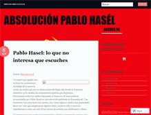 Tablet Screenshot of absolucionpablohasel.wordpress.com