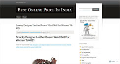 Desktop Screenshot of bestpriceindia.wordpress.com