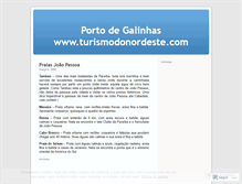 Tablet Screenshot of portodegalinhas.wordpress.com