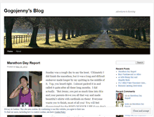 Tablet Screenshot of gogojenny.wordpress.com