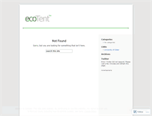 Tablet Screenshot of ecotent.wordpress.com