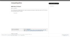 Desktop Screenshot of newpaltzpolice.wordpress.com