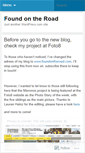 Mobile Screenshot of foundontheroad.wordpress.com