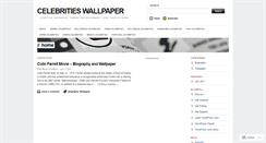 Desktop Screenshot of celebritieswallpaper.wordpress.com