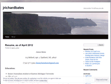 Tablet Screenshot of jrichardbates.wordpress.com