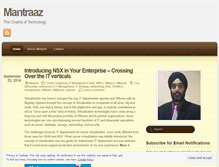 Tablet Screenshot of mantraaz.wordpress.com