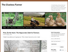 Tablet Screenshot of cluelessfarmer.wordpress.com