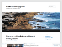 Tablet Screenshot of firstkrakowcityguide.wordpress.com