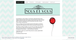 Desktop Screenshot of nousetvous.wordpress.com