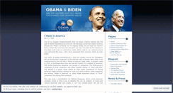 Desktop Screenshot of obamastuff.wordpress.com