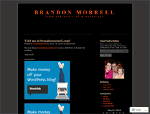 Tablet Screenshot of bjmorrell.wordpress.com