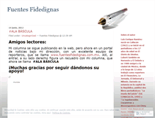 Tablet Screenshot of fuentesfidedignas.wordpress.com