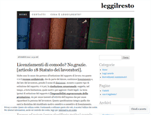 Tablet Screenshot of leggilresto.wordpress.com