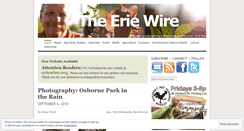 Desktop Screenshot of eriewire.wordpress.com
