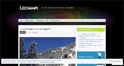 Desktop Screenshot of lechampi.wordpress.com