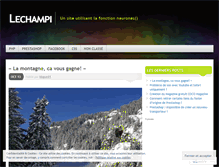 Tablet Screenshot of lechampi.wordpress.com