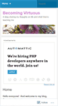 Mobile Screenshot of becomingvirtuous.wordpress.com