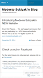 Mobile Screenshot of modestosukiyaki.wordpress.com