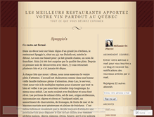 Tablet Screenshot of lesrestaurantsapportezvotrevinauqubec.wordpress.com