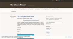 Desktop Screenshot of kitchenmission.wordpress.com