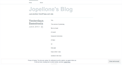 Desktop Screenshot of jopellone.wordpress.com