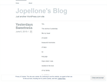 Tablet Screenshot of jopellone.wordpress.com