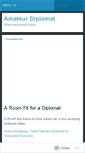 Mobile Screenshot of amateurdiplomat.wordpress.com