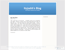 Tablet Screenshot of itsjoshh.wordpress.com